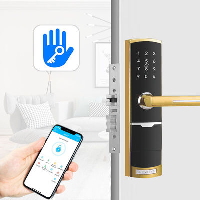Kunci pintu elektronik apartemen Zinc Alloy Dengan Kata Sandi TTlock Tuya App