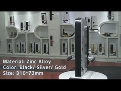 Zinc Alloy Hotel Kunci Pintu Pintar Warna Hitam Dengan 4 Baterai AA