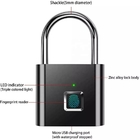 Mini Smart Padlock One Touch Open Smart Security Keyless Gembok untuk Tas Bagasi