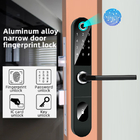 Slim Standar Eropa Mortise Smart Fingerprint Door Lock dengan TT LOCK APP