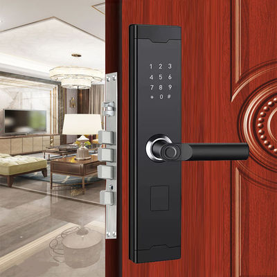Biometric Smart Fingerprint Door Lock Baterai Aluminium Alloy 6V 4x AA