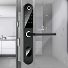 Silm Body Aluminium Alloy Kunci Pintu Sidik Jari Biometrik Cerdas untuk Rumah