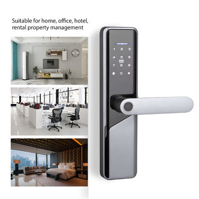 Kunci Pintu Cerdas Biometrik Digital 5 in 1 Dengan Baterai AA 4 Pcs