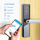 Kunci Pintu Digital Tanpa Kunci Sidik Jari Biometrik Warna Hitam Dengan Sertifikasi FCC
