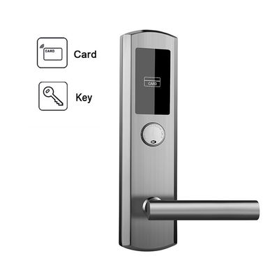 SUS304 Smart RFID Hotel Sistem Kunci Pintu Elektronik Kartu Kunci Menangani