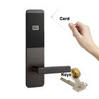 Rfid Smart Card Dioperasikan Kunci Pintu ANSI Mortise Hotel Lock With Handle