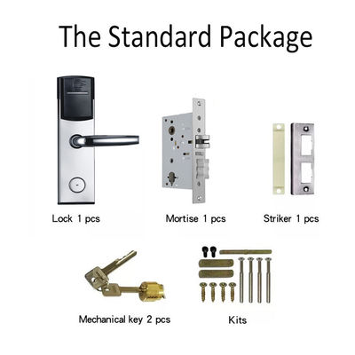 Silver Color Smart Key Card Hotel Kunci Pintu Elektronik untuk Hotel Apartemen Kantor