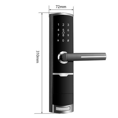 Gold Color Remote Control Smart Keypad Door Lock dengan aplikasi TTlock Card Key