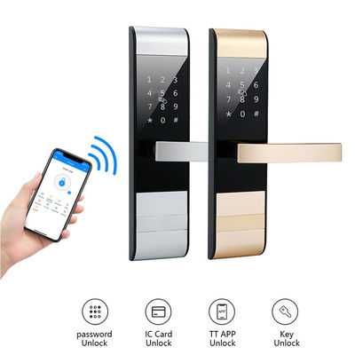 4 in 1 Password TTlock App Card Smart Keypad Door Lock untuk Apartemen Hotel Kantor