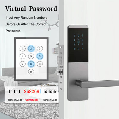 4 in 1 Password App Dikendalikan Kunci Tanpa Kunci Kunci Pintu Digital dengan Layar Sentuh