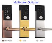 4 Warna Opsional Kunci Pintu Cerdas Elektronik Baja Rinsing dengan Aplikasi Kartu Sandi