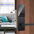 hitam FCC CE ROHS BLE Wifi Keypad Kunci Pintu Untuk Apartemen Rumah