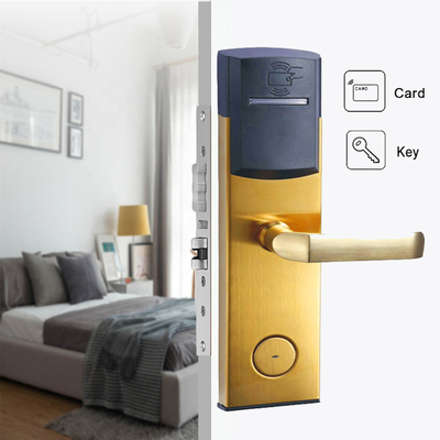 Kunci Kartu Kunci Hotel FCC 285 × 77mm Kamar SUS304 Anti Karat Warna Emas