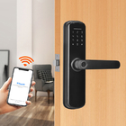 Keypad Fingerprint Intelligent Door Lock Tuya App WIFI DC6V Untuk Rumah