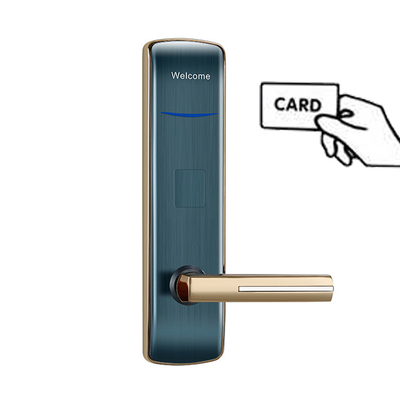 Zinc Alloy Key Card Hotel Elektronik Kunci Pintu Pintar dengan Perangkat Lunak Manajemen Gratis