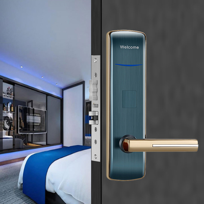 Zinc Alloy Key Card Hotel Elektronik Kunci Pintu Pintar dengan Perangkat Lunak Manajemen Gratis