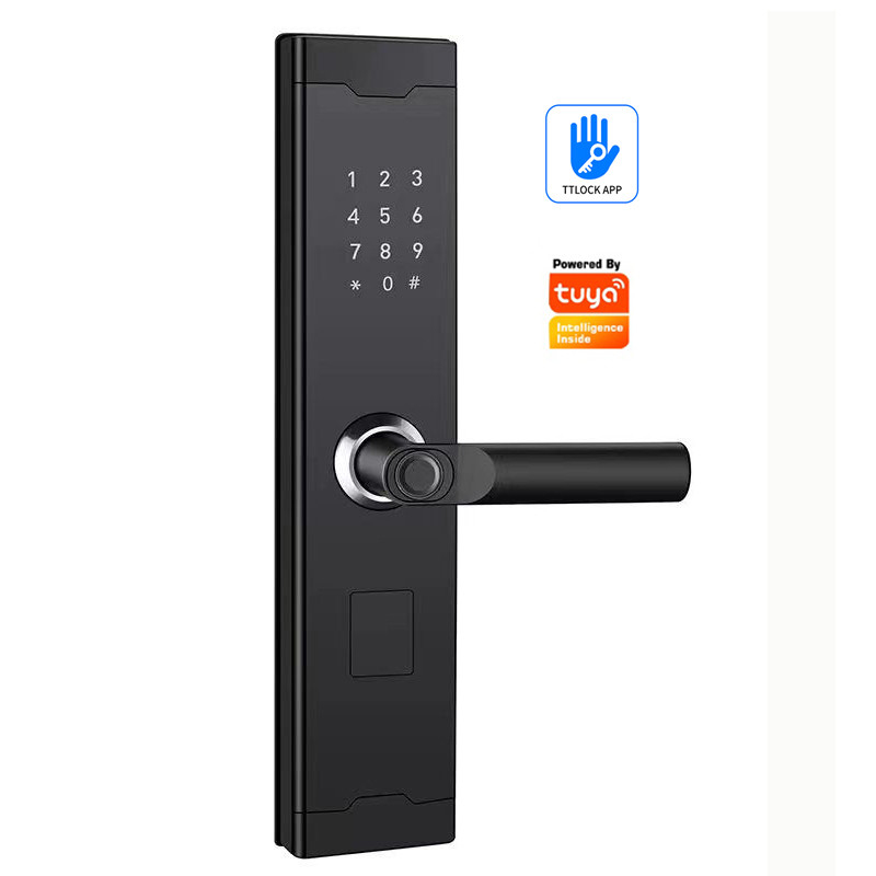 TUYA USB Port Smart Home Door Lock Emergency Dorong Tarik Arah Untuk Pintu Depan