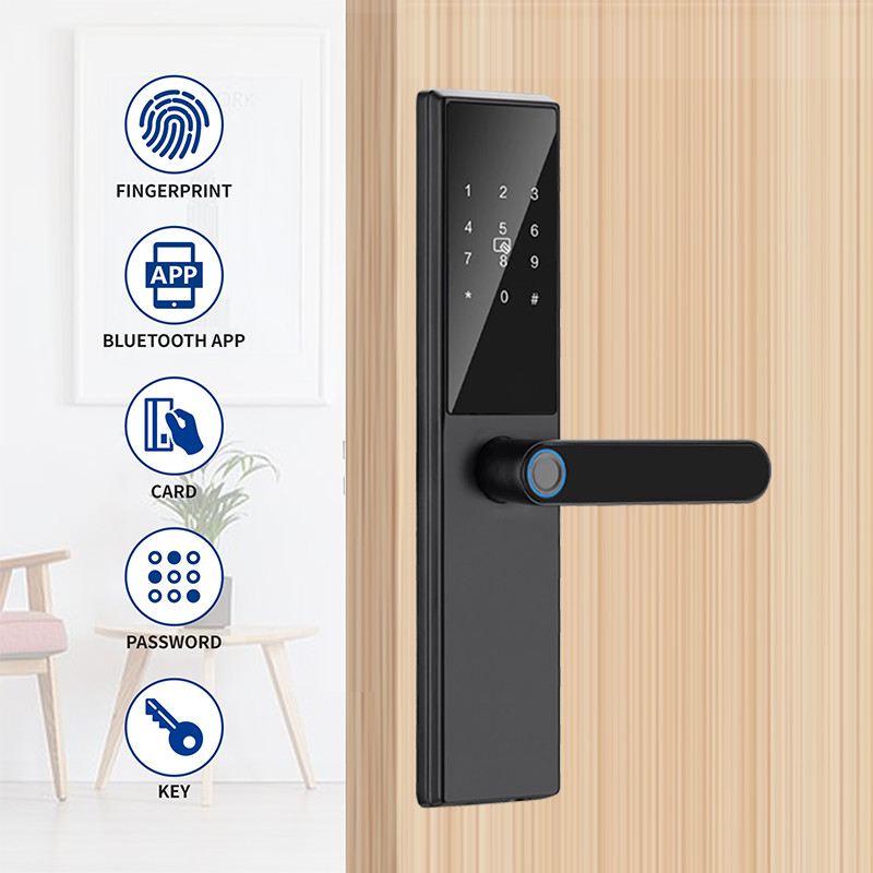 6 in 1 Multi-Fungsi Home Security Smart Fingerprint Door Lock dengan TTlock App
