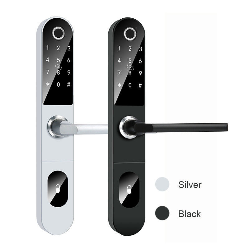 AAA Alkaline Sliding Glass Door Smart Lock Home 50mm Aplikasi Sidik Jari