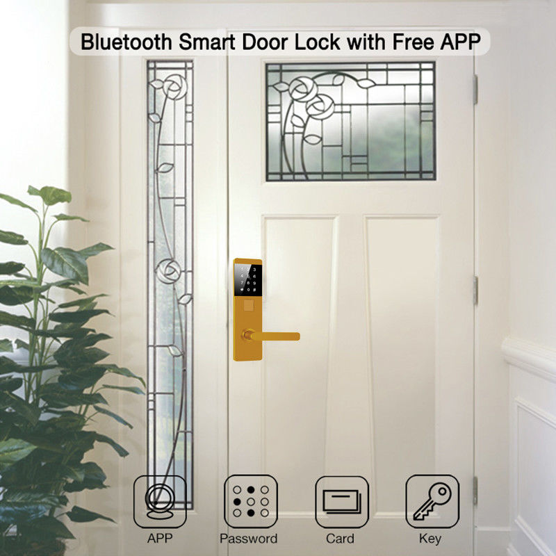 Aluminium Alloy TTlock Password Elektronik Kunci Pintu Cerdas untuk Apartemen Rumah Kantor