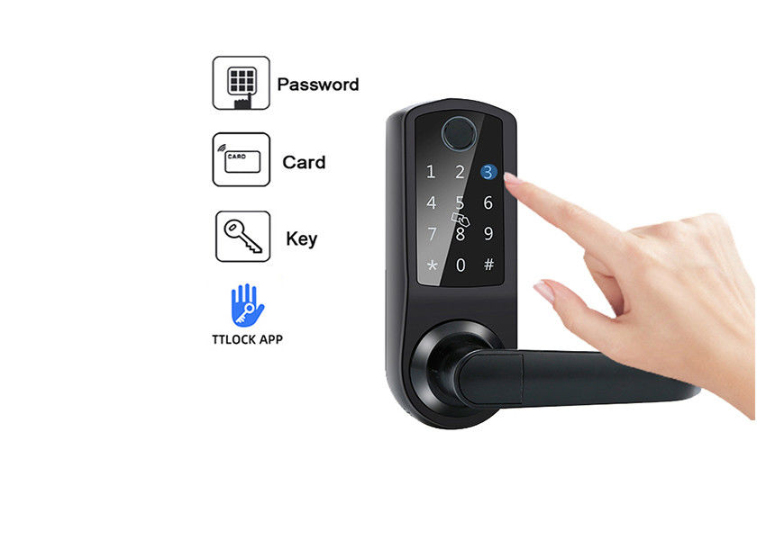 Kunci Pintu Sandi Sidik Jari Bluetooth TTlock Layar Sentuh Kunci Pintu Keypad