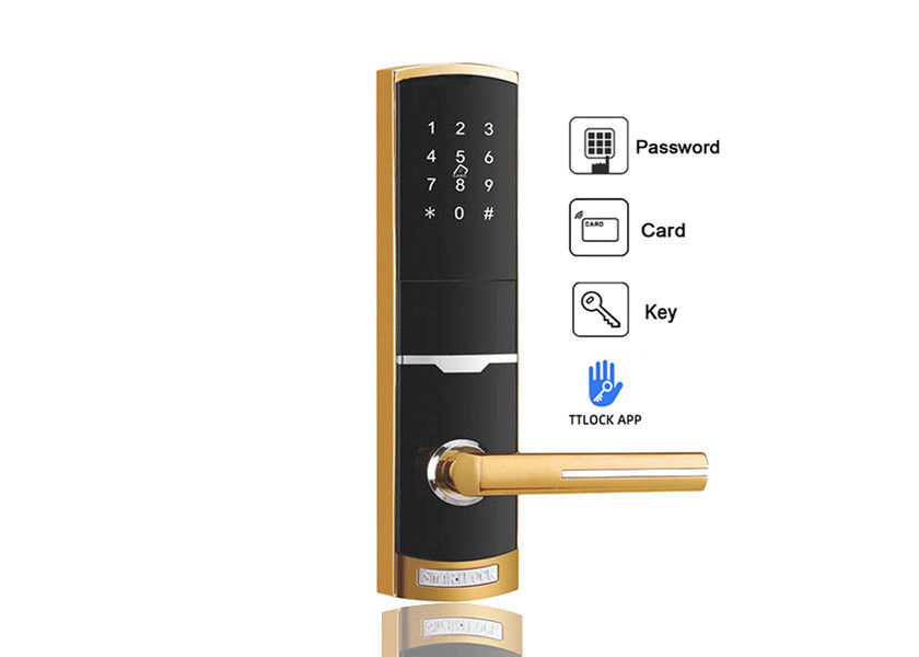 Baterai Kunci Pintu Tanpa Kunci Dengan Kunci Pintu Wifi Keypad Apartment Hotel Password
